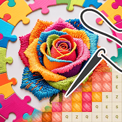 Jigsaw & Cross Stitch app icon